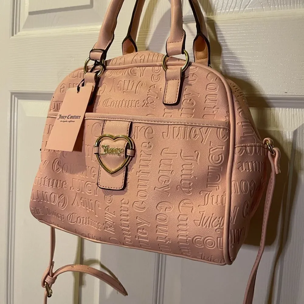 NWT Juicy Couture dusty blush addicted to love  Synthetic satchel/crossbody bag